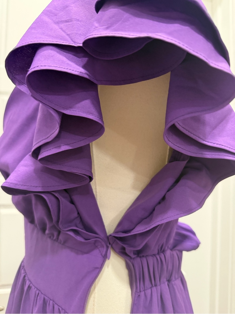 English Factory Women’s Purple Ruffle-Tiered Midi Dress - Picture 13 of 14